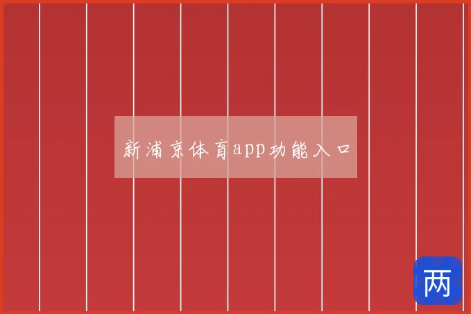 新浦京体育app功能入口